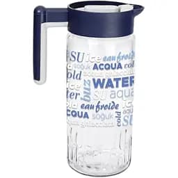 Кувшин Herevin Aqua, 1,46 л, прозрачный с синим (111118-003)