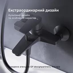 Змішувач для ванни Am.Pm Gem black matt F90E10022 Чорний матовий - мініатюра 2