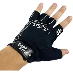 Велорукавиці Good Bike D-Grip короткий палець розмір L чорні (94506Black-IS) - мініатюра 5