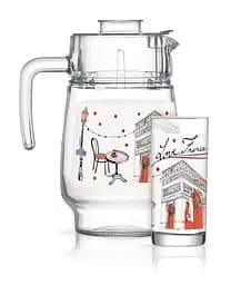 Набір для напоїв Luminarc Love France Red, 7 предметів (6660188)