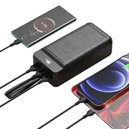 Універсальна мобільна батарея XO PR159 Fast-charging with light PD20W/QC22.5W 60 000 mAh Чорний - мініатюра 3