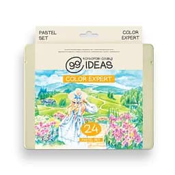 Набор цветных карандашей 99IDEAS "Color Expert" 24 цвета, Pastel Set, металлическая коробка, 99CE-24PAST