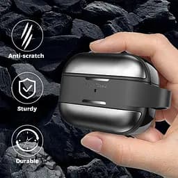Чохол AhaStyle Rugged Aluminium Case для AirPods Pro 2 Dark Grey [133855] - мініатюра 6