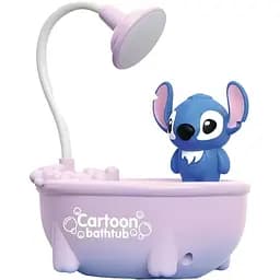 Дитяча настільна лампа Стіч ванна фіолетова (068B)