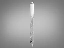 Стельова люстра LED Diasha 3001/1HR, 3W, хром, сучасний стиль для коридору, вітальні, спальні, офісу - мініатюра 3