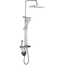 Душева система Mixxus Premium Riviera 009-J з кнопкою перемикання 4 режими MI6834, Хром