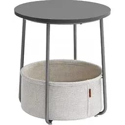 Журнальный столик Leobert Sharp с корзиной серый