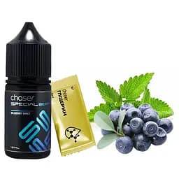 Набір компонентів для самозамісу сольової заправки CHASER Special Berry 30 мл BILBERRY MINT Чорниця М'ята, 0-50 мг (18043)