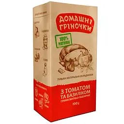 Грінки Домашні Гріночки житньо-пшеничні з томатом та базиліком 100 г