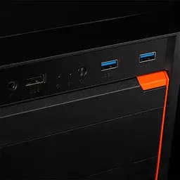 Корпус LogicConcept J23 USB 3.0x2+2.0x2 BLACK без БЖ ATX (AT-J023-10-0000000-0002) - мініатюра 2