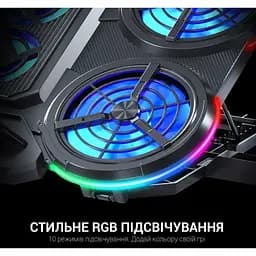 Охолоджувальна підставка для ноутбука до 18 дюймів GamePro GPCP-770 6xfans - мініатюра 13