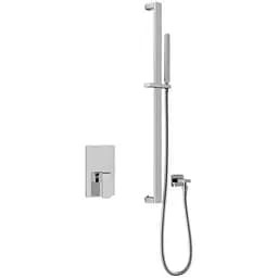 Душевая система Kohlman Saxo chrome + BOX скрытого монтажа QW220SSP3, Хром