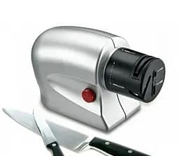 Електрична точилка для заточування ножів та ножиць ELECTRIC SHARPENER Silver, Kitchen Master Сірий 86963 - мініатюра 2