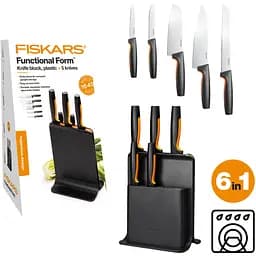 Набір ножів Fiskars FF із пластиковою підставкою 5 шт. (1057554) - мініатюра 4