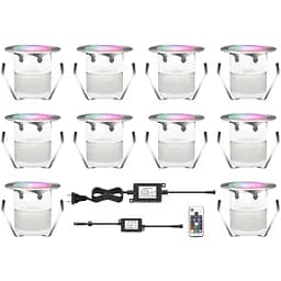 Уличный светильник CISLAN LED RGB Φ30mm 12V DC IP67 водонепроницаемое дистанционное затемнение Multi Color Change