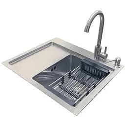 Комплект мийка + змішувач Romzha Caravela 58R (A)