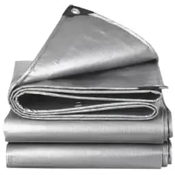 Тент тарпаулиновый Shadow с металлическими люверсами 200 г/м² 3 х 3 м серый (TTSH00002)