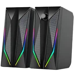 Комп'ютерні колонки акустична система MUSIC D.J. 2E PCS301 RGB (модель M-110A) чорні (42919-M-110A_422)