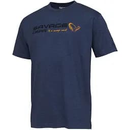 Футболка Savage Gear Signature Logo T-Shirt XL Blue melange