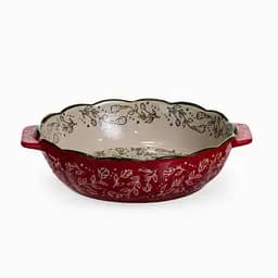 Форма для запікання Vintage Ø20 (см) кругла форма для випікання в духовці з ручками Червоний Yiwu HM04-06