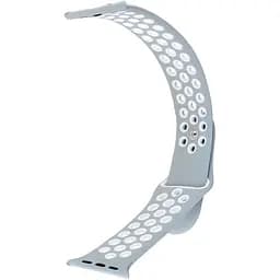Ремінець Apple Watch Nike Sport 42/44/45/46/49 мм Сірий/Білий L