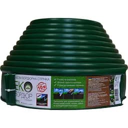 Садовая бордюрная лента Экобордюр Стандарт зеленая 10 м (10705385)