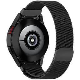 Браслет для Samsung Galaxy Watch 4 - Black Watchbands Milanese Loop ширина крепления 20мм металлический (WB00S4MMILANESE4BLACK)