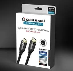 Кабель HDMI Oehlbach Black Magic MK II UHD v2.1 8K 48Gbit HDR Ethernet ARC 5м Black - мініатюра 7