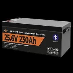 Акумулятор LP LiFePO4 25,6V - 230 Ah (5888Wh) (Smart BMS 150А) з BT пластик - мініатюра 3