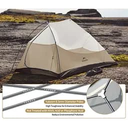 Намет двомісний Naturehike Cloud Up Pro CNK2350WS020, коричневий - мініатюра 3