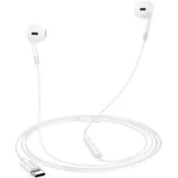 Навушники Hoco M109 Type-C Sunny digital wire control з мікрофоном білі