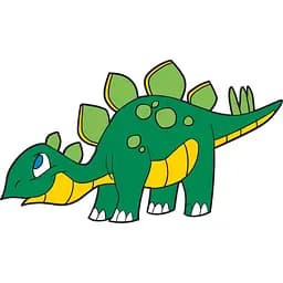 Дитяча розмальовка ArtCraft Стегозаврик 25х30 см (15057-AC)