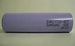 Акумулятор 21700 Samsung INR21700-40T SDI 4000mah високотоковий (Синій) - мініатюра 3