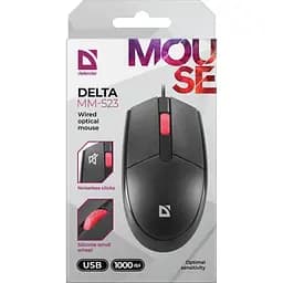 Комп'ютерна мишка Defender Delta MM-523 3кн.,1000dpi безшумна чорна (52523) - мініатюра 2