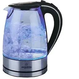 Електрочайник дисковий скляний Crownberg CB 9113 з підсвічуванням