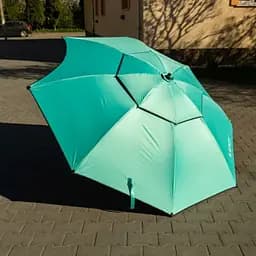 Зонт кемпінговий Yiwu HP-JW-11 синій 200 см з вирізом для вудилища Black Vinyl UPF 50+ - мініатюра 3