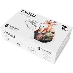 Дитячі гуашеві фарби 7C20602, 6 кольорів по 16 мл