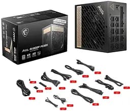 Блок живлення MSI MEG Ai1300P 1300W PCIE5 80+ Titanium (MEG Ai1300P PCIE5) U1 - мініатюра 5