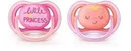 Пустышка Philips Avent Ultra Air с декором, 6-18 мес, 2 шт. (SCF343/22)