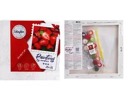 Набор для росписи по номерам Сочная клубника, 25x25 см