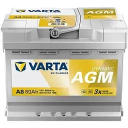 Автомобільний акумулятор Varta Silver Dynamic AGM 60Ah Ев -/+ 680EN А8