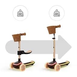 Самокат 2-в-1 Kinderkraft Raket Up Beige (KRRAUP00BEG0000) - мініатюра 4