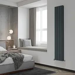 Радіатор дизайнерський Ideale Vittoria 12 5/1800/340 антрацит, Антрацит - мініатюра 3