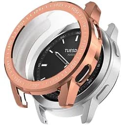 Захисний чохол Tamister для смартгодинника Xiaomi Mi Watch Color 2 з плівкою рожеве золото