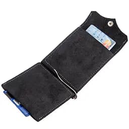 Шкіряний затиск для купюр GRANDE PELLE 8х11х1 см acs0015761 - мініатюра 5