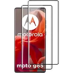 Захисне скло DK для Motorola Moto G85 3D Full Glue 019471 black 2 шт.