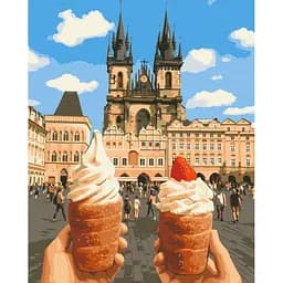 Картина за номерами на підрамнику Brushme Ласощі старого міста