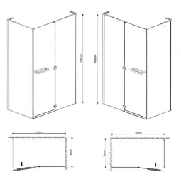 Душова кабіна Eger Megerka 120x80 (без піддону) 599-330TR/1R - мініатюра 11