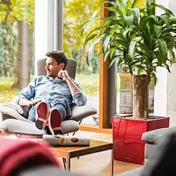 Вазон Lechuza Cube Premium, 31 л, антрацитовий (16363) - мініатюра 8