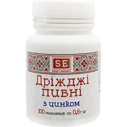 Дріжджі пивні Smart Element з цинком 100 таблеток по 0.5 г (709057)